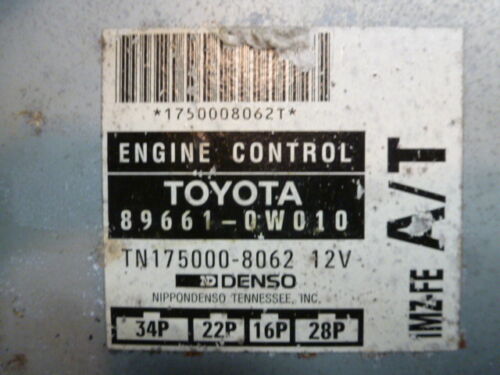 NY336-11 OEM WARRANTY 98 COROLLA ENGINE CONTROL COMPUTER MODULE ECM ECU BRAIN