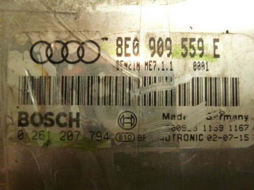 NY285-12 OEM WARRANTY 2003 AUDI A4 A6 ENGINE CONTROL COMPUTER BRAIN ECM ECU
