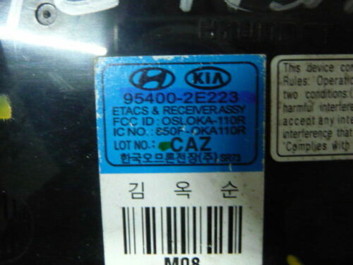 NY594-34 OEM WARRANTY 2007 2008 HYUNDAI TUCSON TRACTION CONTROL MODULE