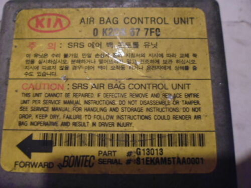 BC12-4 WARRANTY OEM 00 01 02 03 04 KIA SPECTRA AIRBAG CONTROL COMPUTER MODULE