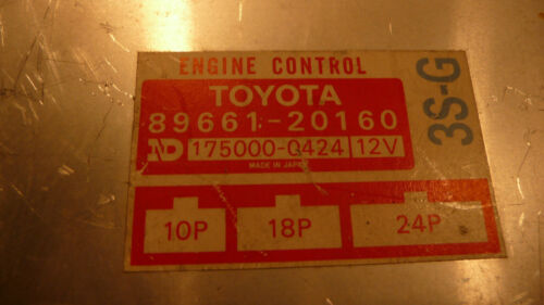 TY2-19 WARRANTY OEM 86 87 Celica Engine Control Computer Brain ECM ECU EBX