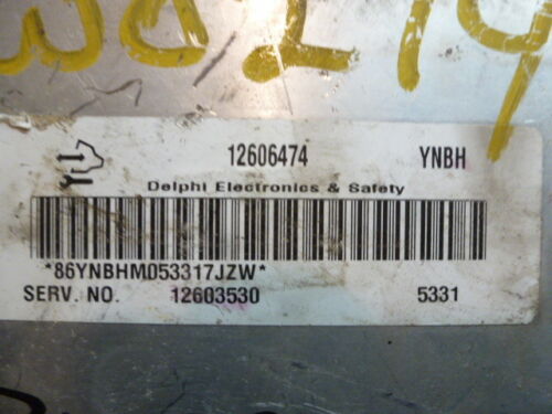 NY362-12 OEM WARRANTY 2006 IMPALA MONTE CARLO ENGINE CONTROL COMPUTER MODULE ECM
