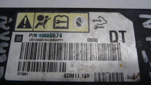 NY432-7 OEM WARRANTY 2010 GMC YUKON XL1500 SRS SAFETY CONTROL COMPUTER MODULE