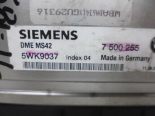 NY581-16 OEM WARRANTY 1998 1999 2000 BMW 528i ENGINE CONTROL MODULE ECM ECU