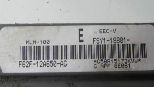 275-10 WARRANTY 1996 Mazda MX-6 626 Engine Control Computer Brain ECM ECU EBX