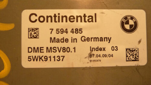 NC78-22 WARRANTY OEM 2009 328xi E90N Engine Control Computer Brain ECM ECU EBX