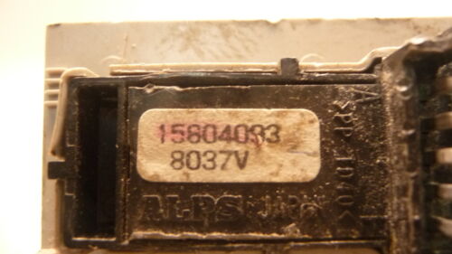 A262-15 OEM WARRANTY 07-09 SILVERADO 1500 DRIVER'S LEFT MASTER WINDOW SWITCH