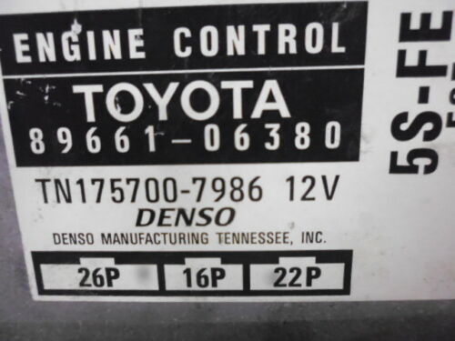 NY569-14 OEM WARRANTY 1997 TOYOTA CAMRY ENGINE CONTROL MODULE ECM ECU