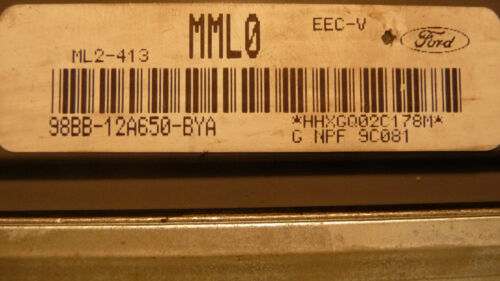 333-14 WARRANTY OEM 98 99 Contour Mystique 2.0 Engine Computer AT ECM ECU EBX