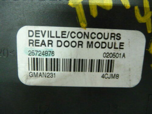 NY589-14 OEM WARRANTY 2002 2003 CADILLAC DEVILLE MULTIFUNCTION CONTROL MODULE
