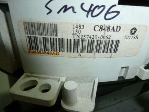 SM406 OEM WARRANTY 2004 CHRYSLER PACIFICA Instrument Cluster Speedometer