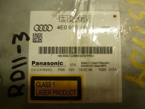 RD11-3 OEM FACTORY 05 06 07 08 09 A6 03 04 05 06 A8 07 08 09 S6 CD CHANGER