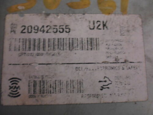 BC8-20 WARRANTY OEM 08 09 10 11 Cadillac STS MALIBU AUDIO EQUIPMENT XM RECEIVER