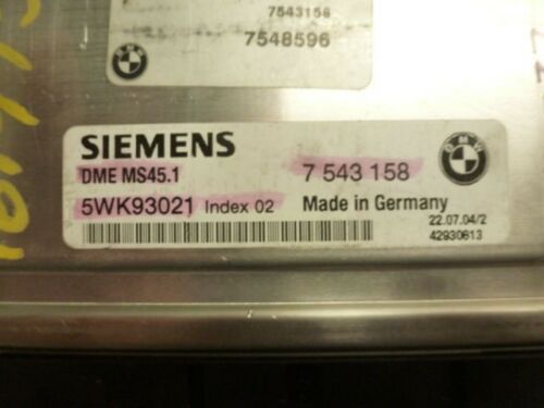 NY223-11 OEM WARRANTY BMW E83 X3 2004 2005 ENGINE CONTROL COMPUTER BRAIN ECM ECU