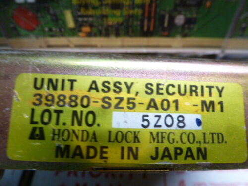 A159-16 OEM WARRANTY 1995 1996 1997 1998 ACURA TL UNIT ASSY SECURITY