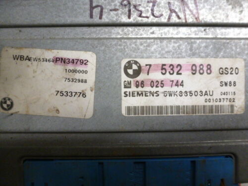 NY236-4 OEM WARRANTY 04 05 BMW 330I TRANSMISSION CONTROL MODULE COMPUTER TCU TCM