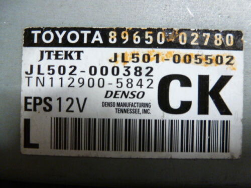 NY241-11 OEM WARRANTY 2014 2015 COROLLA POWER STEERING CONTROL MODULE