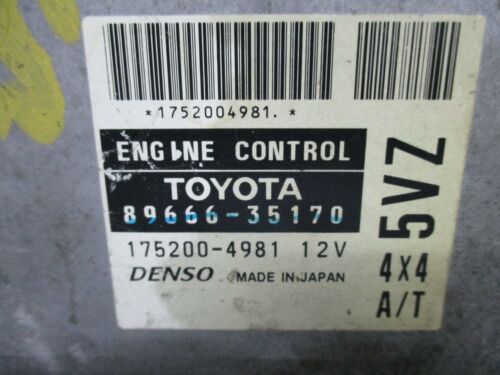 NY637-2 OEM 1999 2000 TOYOTA 4 RUNNER 4X4 6 CYL ENGINE CONTROL MODULE ECM ECU