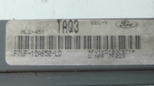 276-19 WARRANTY 1997 Ford Van E250 4.2 Engine Contol Computer Brain ECU ECM EBX