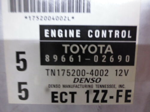 NY569-18 OEM WARRANTY 2000 TOYOTA COROLLA ENGINE CONTROL MODULE ECM ECU