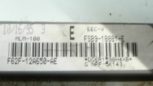 275-14 WARRANTY 1996 96 Mazda 626 Engine Control Computer Brain ECM ECU EBX