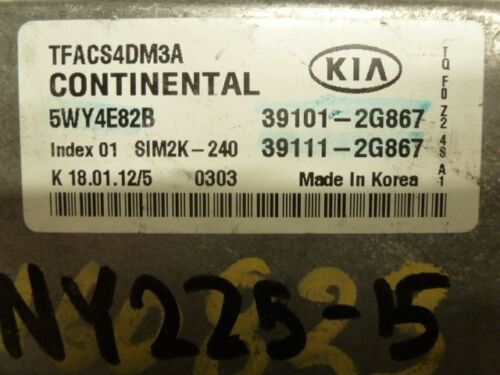 NY225-15 OEM WARRANTY 11 12 13 OPTIMA ENGINE CONTROL COMPUTER BRAIN ECM ECU