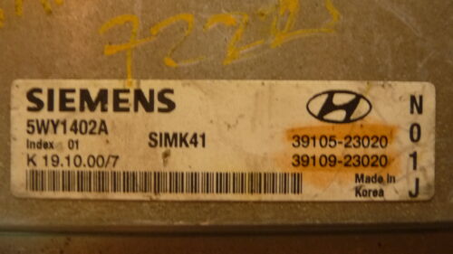 NY415-3 OEM WARRANTY 2001 HYUNDAI ELANTRA ENGINE CONTROL COMPUTER MODULE ECM ECU