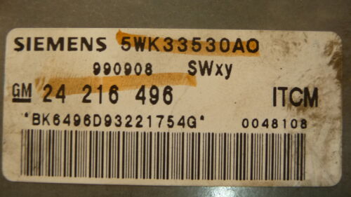 NY412-10 OEM WARRANTY 00 SATURN L SERIES BODY CONTROL COMPUTER MODULE BCM BCU