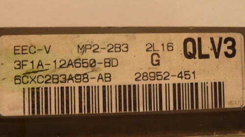 NY535-20 OEM PROGRAMMED 03 SABLE TAURUS ENGINE COMPUTER CONTROL MP2-2B3 ECM ECU