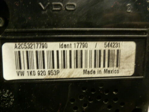 S1303 OEM WARRANTY 2007 VOLKSWAGEN JETTA INSTRUMENT CLUSTER SPEEDOMETER 116,000