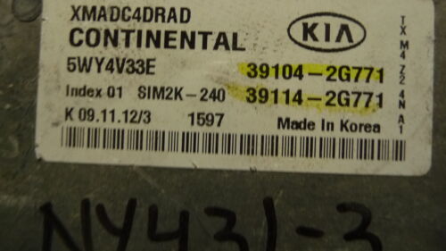 NY431-3 OEM WARRANTY 11-13 KIA SORENTO ENGINE CONTROL COMPUTER MODULE ECM ECU