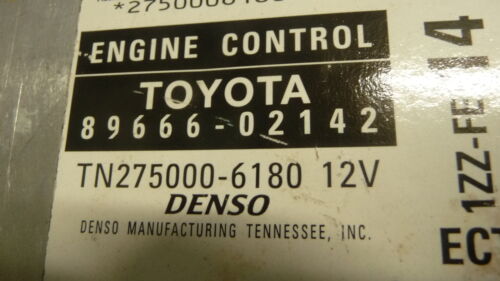 NY442-22 OEM WARRANTY 2003 TOYOTA COROLLA ENGINE CONTROL COMPUTER MODULE ECM ECU