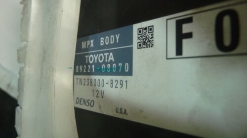 NY464-8 OEM WARRANTY 2011-2013 TOYOTA SIENNA MULTIPLEX NETWORK CONTROL MODULE