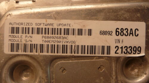 NY550-12 OEM WARRANTY 11 12 DODGE JOURNEY ENGINE COMPUTER CONTROL MODULE ECM ECU