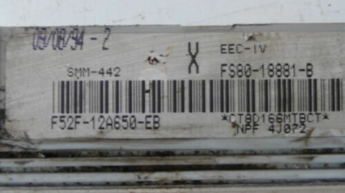 274-9 WARRANTY 1995 Mazda 626 MX-6 Engine Control Computer Brain ECM ECU EBX