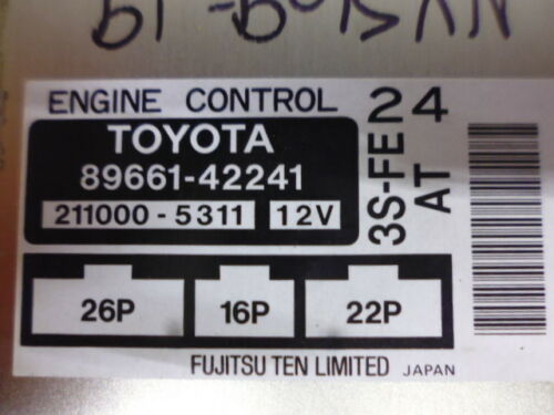 NY569-19 OEM WARRANTY 1996 1997 TOYOTA RAV 4 ENGINE CONTROL MODULE ECM ECU