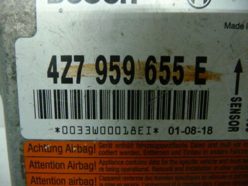 NY592-31 OEM WARRANTY 2002 AUDI ALLROAD AIR BAG CONTROL MODULE