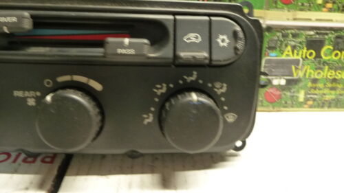 A176-10 OEM WARRANTY 01 02 CARAVAN TOWN & COUNTRY A/C HEAT CLIMATE CONTROL