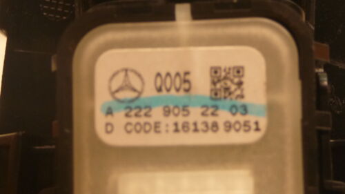 A265-27 OEM WARRANTY 2017 MERCEDES C CLASS DRIVER'S LEFT MASTER WINDOW SWITCH