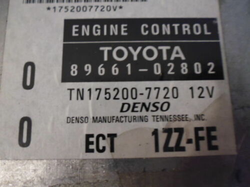 NY29-4 OEM WARRANTY 2001 2002 COROLLA Engine Control Computer Brain ECM ECU EBX