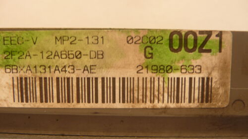 NY536-2 OEM PROGRAMMED 02 FORD WINDSTAR ENGINE COMPUTER CONTROL MP2-131 ECM ECU