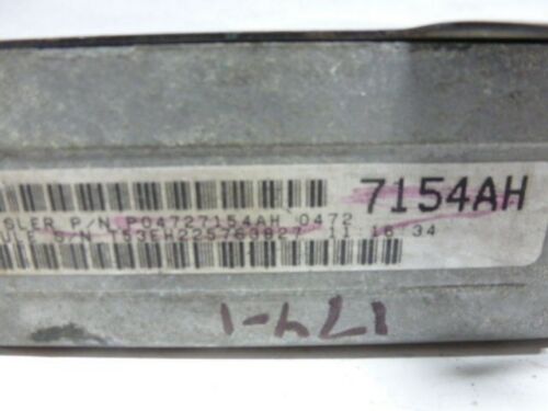 NY174-1 OEM WARRANTY 1998 CARAVAN ENGINE CONTROL COMPUTER BRAIN EBX ECM ECU