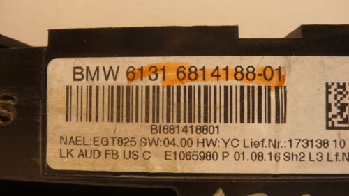 A262-23 OEM WARRANTY 2017 BMW 330I DUAL ZONE CLIMATE CONTROL