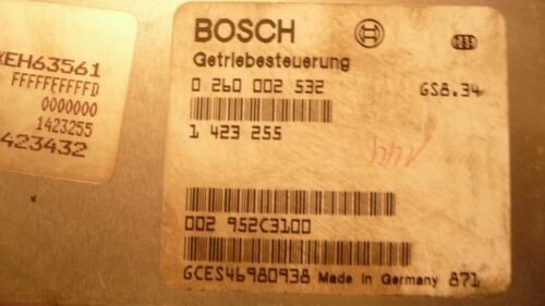 NC74-5 WARRANTY OEM 1998 323i E36 TRANSMISSION CONTROL COMPUTER BRAIN TCM TCU