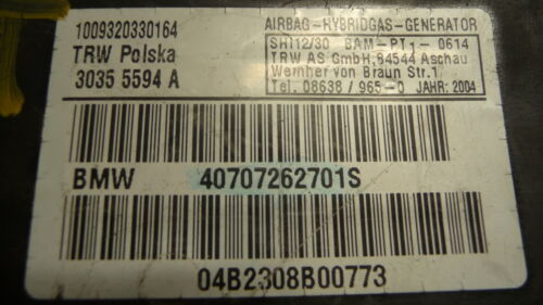 NY434-14 OEM WARRANTY 2005 BMW X5 AIRBAG CONTROL COMPUTER MODULE