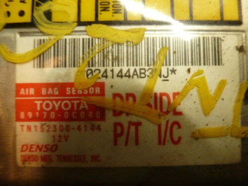 NY320-7 OEM WARRANTY 2001 2002 TOYOTA SEQUOIA SRS SAFETY CONTROL MODULE