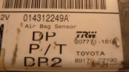 NY531-4 OEM 2003 2004 TOYOTA COROLLA SRS COMPUTER CONTROL MODULE