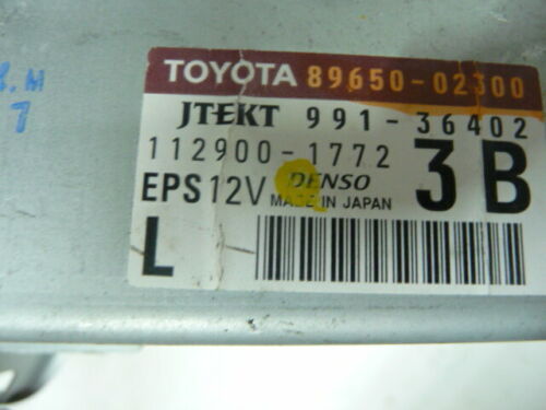 NY591-38 OEM WARRANTY 2009 2010 TOYOTA COROLLA POWER STEERING CONTROL MODULE