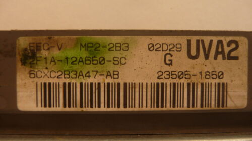 NY536-9 OEM PROGRAMMED 02 SABLE TAURUS ENGINE COMPUTER CONTROL MP2-2B3 ECM ECU