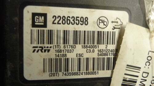 ABS3-12 OEM 2015 CHEVROLET MALIBU ANTI-LOCK BRAKE ABS MODULATOR ASSEMBLY